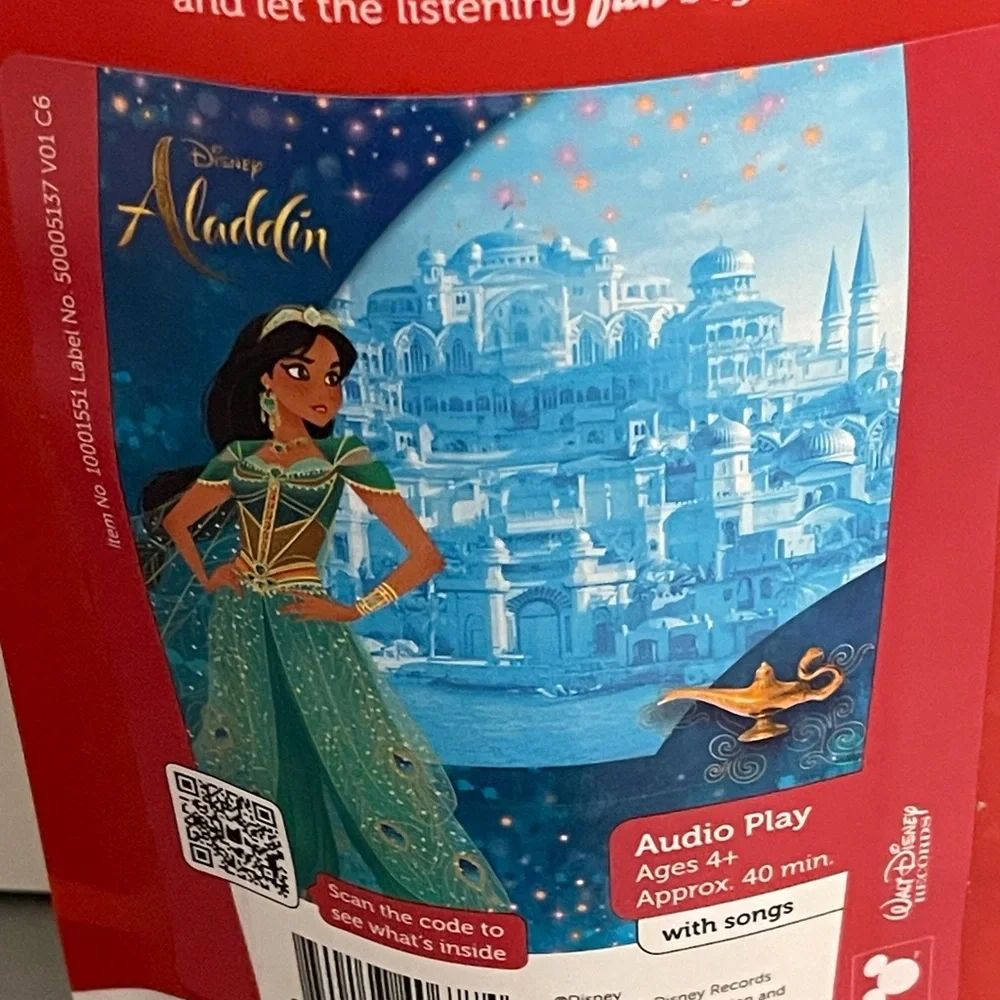 Tonies Disney Aladdin Jasmine Figurine - Turquoise/Gold Audio Character NIP